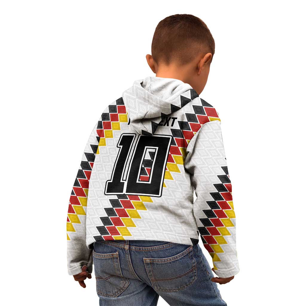 Custom Germany National Football Kid Hoodie Inspired German Flag and Bavarian Renaissance Motifs - Wonder Print Shop