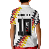 Custom Germany National Football Kid Polo Shirt Inspired German Flag and Bavarian Renaissance Motifs - Wonder Print Shop
