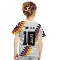 Custom Germany National Football Kid T Shirt Inspired German Flag and Bavarian Renaissance Motifs - Wonder Print Shop