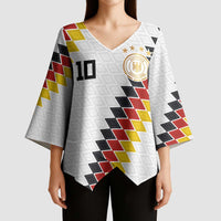 Custom Germany National Football Kimono Sleeve Blouse Inspired German Flag and Bavarian Renaissance Motifs - Wonder Print Shop