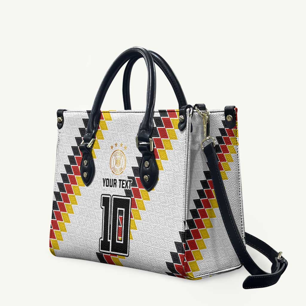 Custom Germany National Football Leather Bag Inspired German Flag and Bavarian Renaissance Motifs - Wonder Print Shop