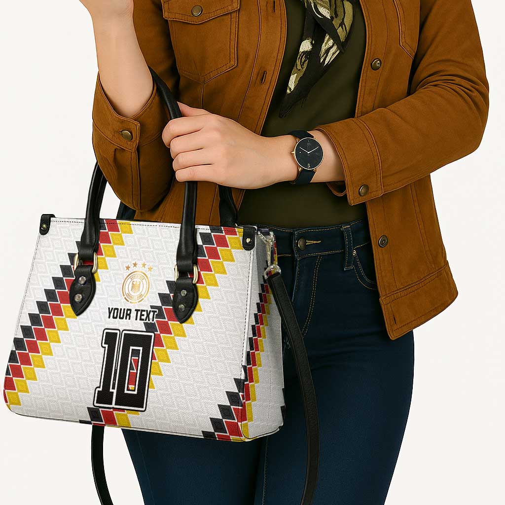 Custom Germany National Football Leather Bag Inspired German Flag and Bavarian Renaissance Motifs - Wonder Print Shop