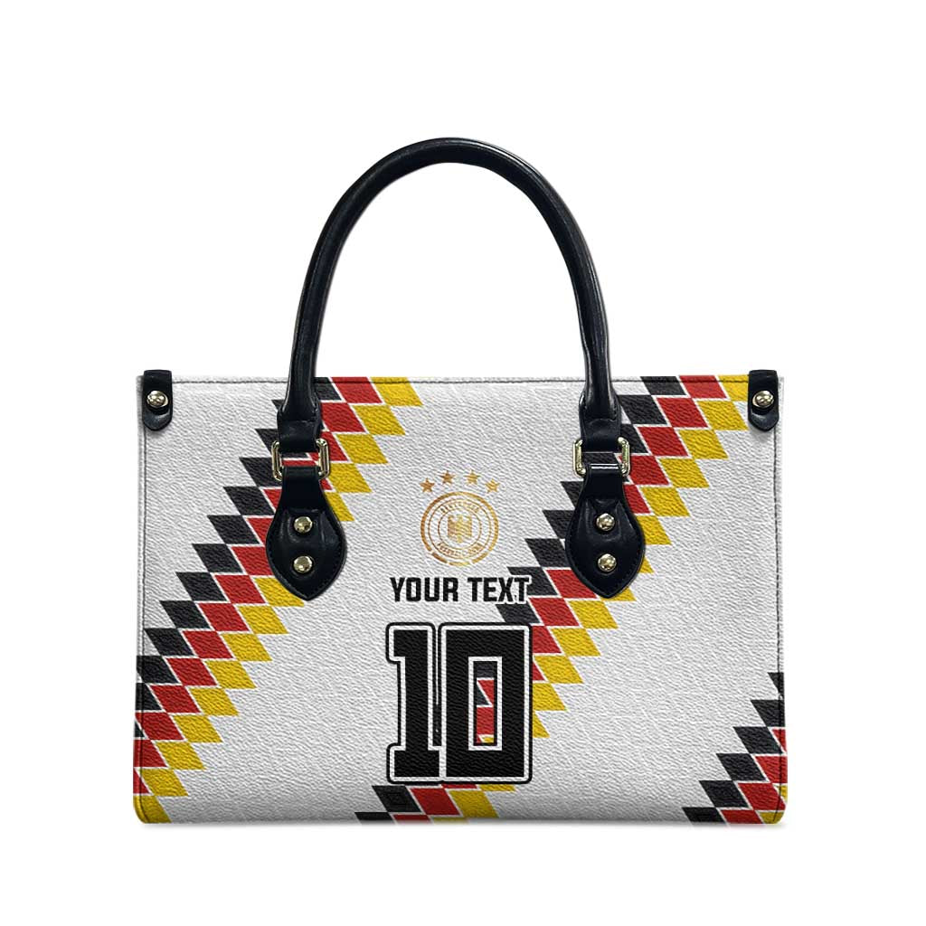 Custom Germany National Football Leather Bag Inspired German Flag and Bavarian Renaissance Motifs - Wonder Print Shop