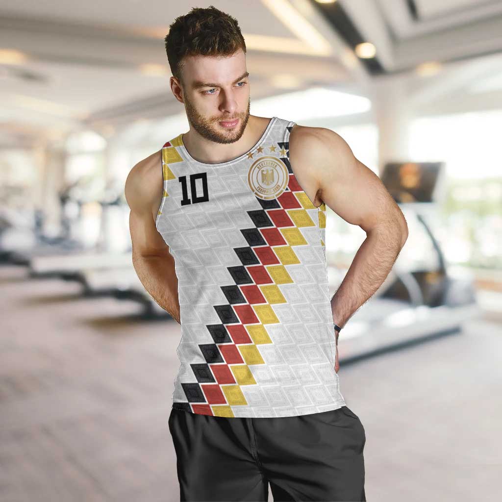 Custom Germany National Football Men Tank Top Inspired German Flag and Bavarian Renaissance Motifs - Wonder Print Shop
