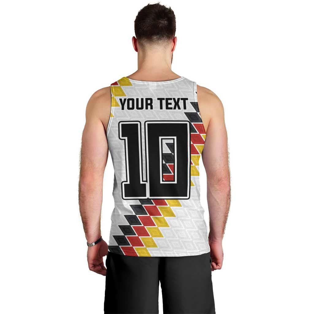 Custom Germany National Football Men Tank Top Inspired German Flag and Bavarian Renaissance Motifs - Wonder Print Shop