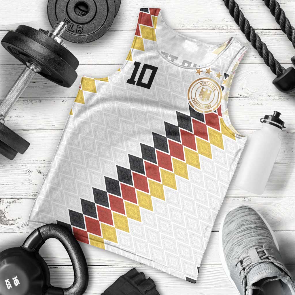 Custom Germany National Football Men Tank Top Inspired German Flag and Bavarian Renaissance Motifs - Wonder Print Shop