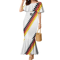 Custom Germany National Football Mermaid Dress Inspired German Flag and Bavarian Renaissance Motifs - Wonder Print Shop