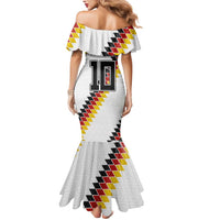 Custom Germany National Football Mermaid Dress Inspired German Flag and Bavarian Renaissance Motifs - Wonder Print Shop
