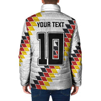 Custom Germany National Football Padded Jacket Inspired German Flag and Bavarian Renaissance Motifs - Wonder Print Shop