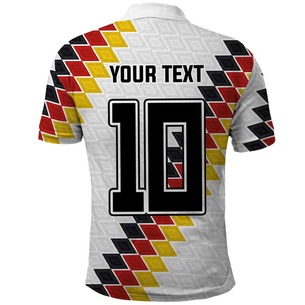 Custom Germany National Football Polo Shirt Inspired German Flag and Bavarian Renaissance Motifs - Wonder Print Shop
