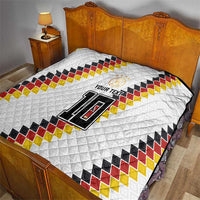 Custom Germany National Football Quilt Inspired German Flag and Bavarian Renaissance Motifs - Wonder Print Shop