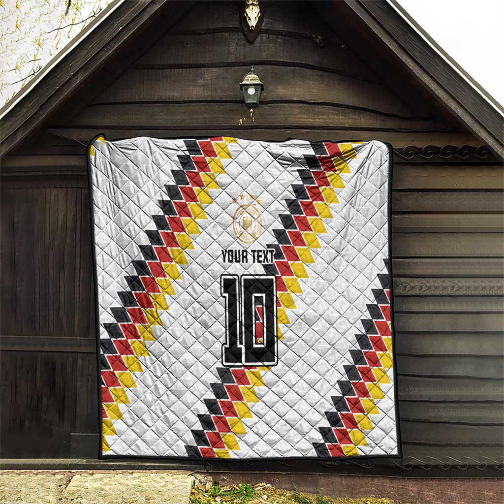 Custom Germany National Football Quilt Inspired German Flag and Bavarian Renaissance Motifs - Wonder Print Shop