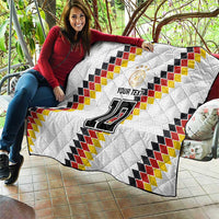 Custom Germany National Football Quilt Inspired German Flag and Bavarian Renaissance Motifs - Wonder Print Shop