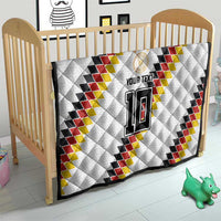 Custom Germany National Football Quilt Inspired German Flag and Bavarian Renaissance Motifs - Wonder Print Shop