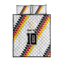Custom Germany National Football Quilt Bed Set Inspired German Flag and Bavarian Renaissance Motifs - Wonder Print Shop