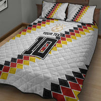 Custom Germany National Football Quilt Bed Set Inspired German Flag and Bavarian Renaissance Motifs - Wonder Print Shop