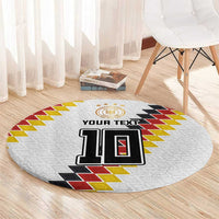 Custom Germany National Football Round Carpet Inspired German Flag and Bavarian Renaissance Motifs - Wonder Print Shop