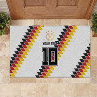 Custom Germany National Football Rubber Doormat Inspired German Flag and Bavarian Renaissance Motifs - Wonder Print Shop