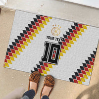Custom Germany National Football Rubber Doormat Inspired German Flag and Bavarian Renaissance Motifs - Wonder Print Shop
