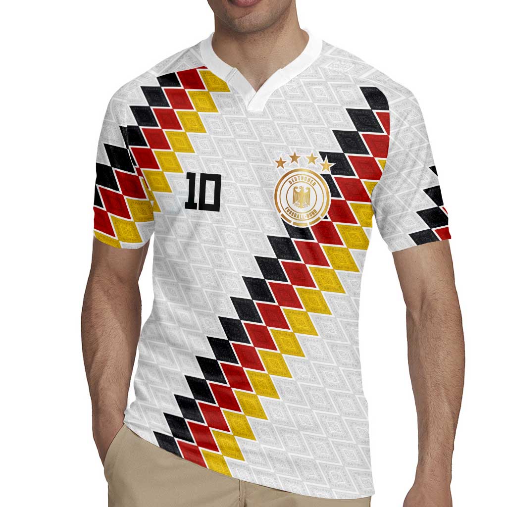 Custom Germany National Football Rugby Jersey Inspired German Flag and Bavarian Renaissance Motifs - Wonder Print Shop