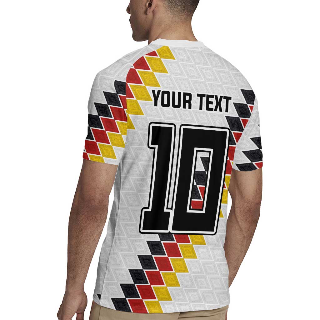 Custom Germany National Football Rugby Jersey Inspired German Flag and Bavarian Renaissance Motifs - Wonder Print Shop