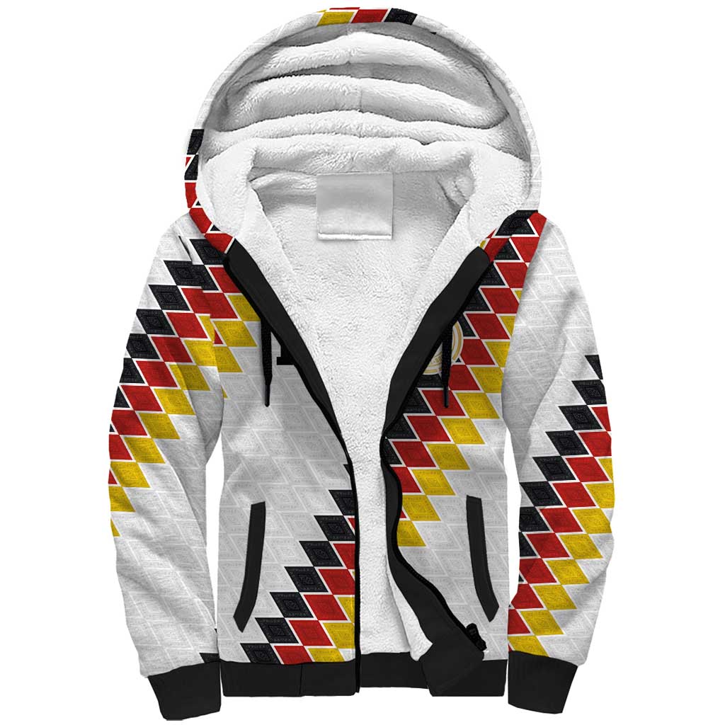 Custom Germany National Football Sherpa Hoodie Inspired German Flag and Bavarian Renaissance Motifs - Wonder Print Shop