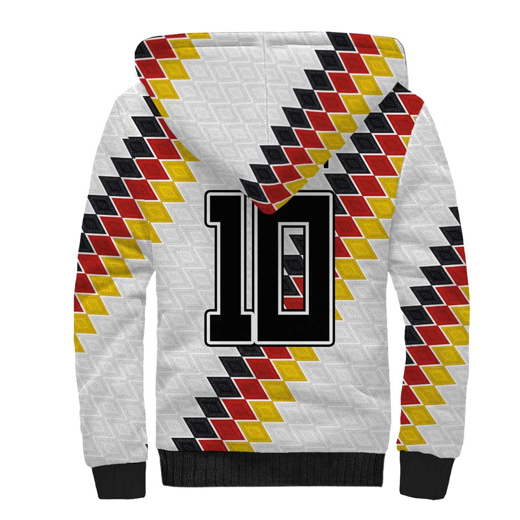 Custom Germany National Football Sherpa Hoodie Inspired German Flag and Bavarian Renaissance Motifs - Wonder Print Shop