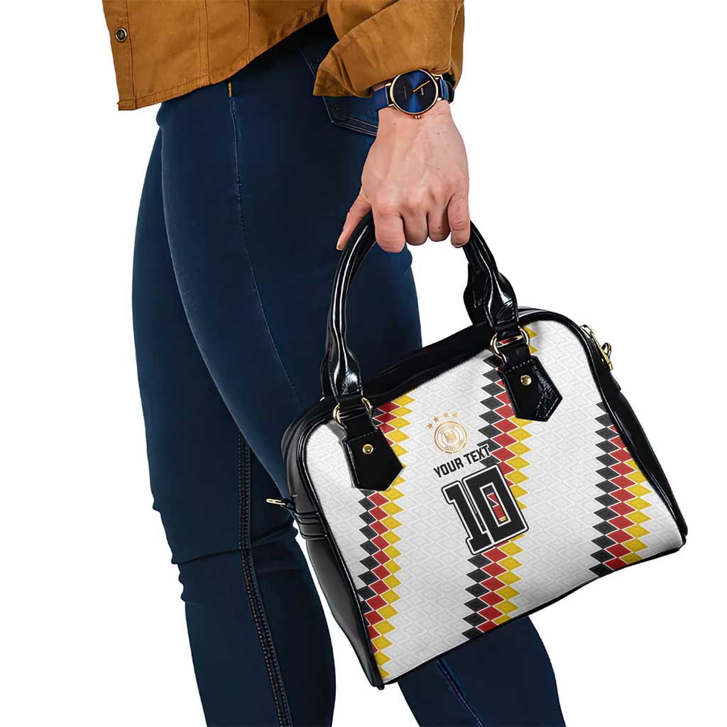 Custom Germany National Football Shoulder Handbag Inspired German Flag and Bavarian Renaissance Motifs - Wonder Print Shop