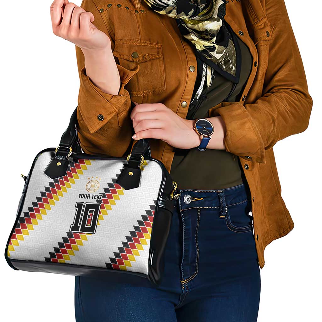 Custom Germany National Football Shoulder Handbag Inspired German Flag and Bavarian Renaissance Motifs - Wonder Print Shop