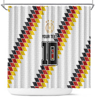 Custom Germany National Football Shower Curtain Inspired German Flag and Bavarian Renaissance Motifs - Wonder Print Shop