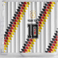 Custom Germany National Football Shower Curtain Inspired German Flag and Bavarian Renaissance Motifs - Wonder Print Shop