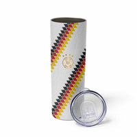 Custom Germany National Football Skinny Tumbler Inspired German Flag and Bavarian Renaissance Motifs - Wonder Print Shop