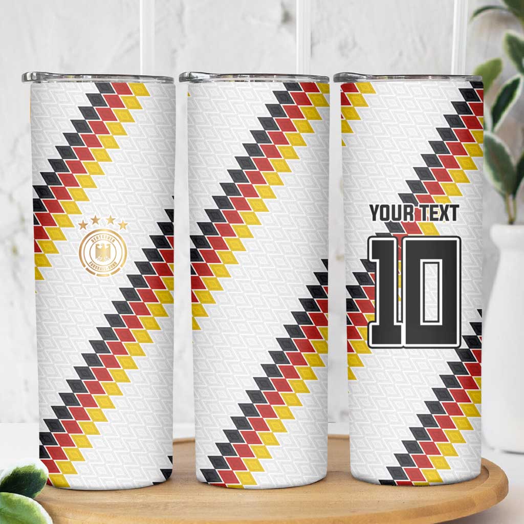 Custom Germany National Football Skinny Tumbler Inspired German Flag and Bavarian Renaissance Motifs - Wonder Print Shop