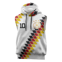 Custom Germany National Football Sleeveless Hoodie Inspired German Flag and Bavarian Renaissance Motifs - Wonder Print Shop