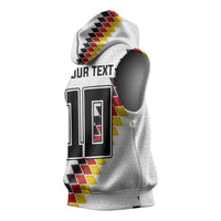 Custom Germany National Football Sleeveless Hoodie Inspired German Flag and Bavarian Renaissance Motifs - Wonder Print Shop