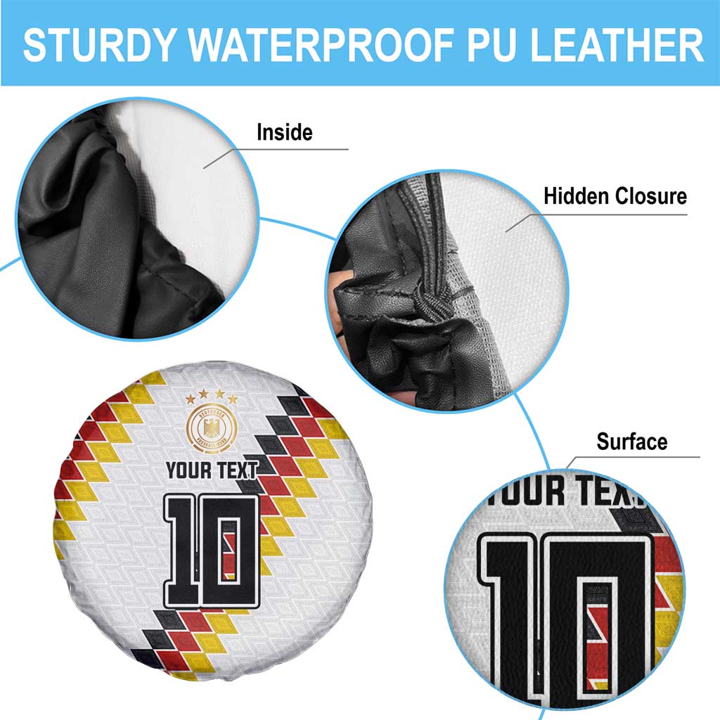 Custom Germany National Football Spare Tire Cover Inspired German Flag and Bavarian Renaissance Motifs - Wonder Print Shop