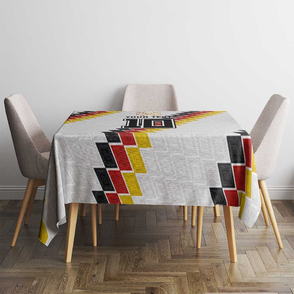 Custom Germany National Football Tablecloth Inspired German Flag and Bavarian Renaissance Motifs - Wonder Print Shop