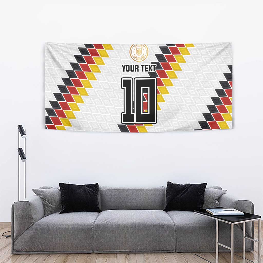 Custom Germany National Football Tapestry Inspired German Flag and Bavarian Renaissance Motifs - Wonder Print Shop