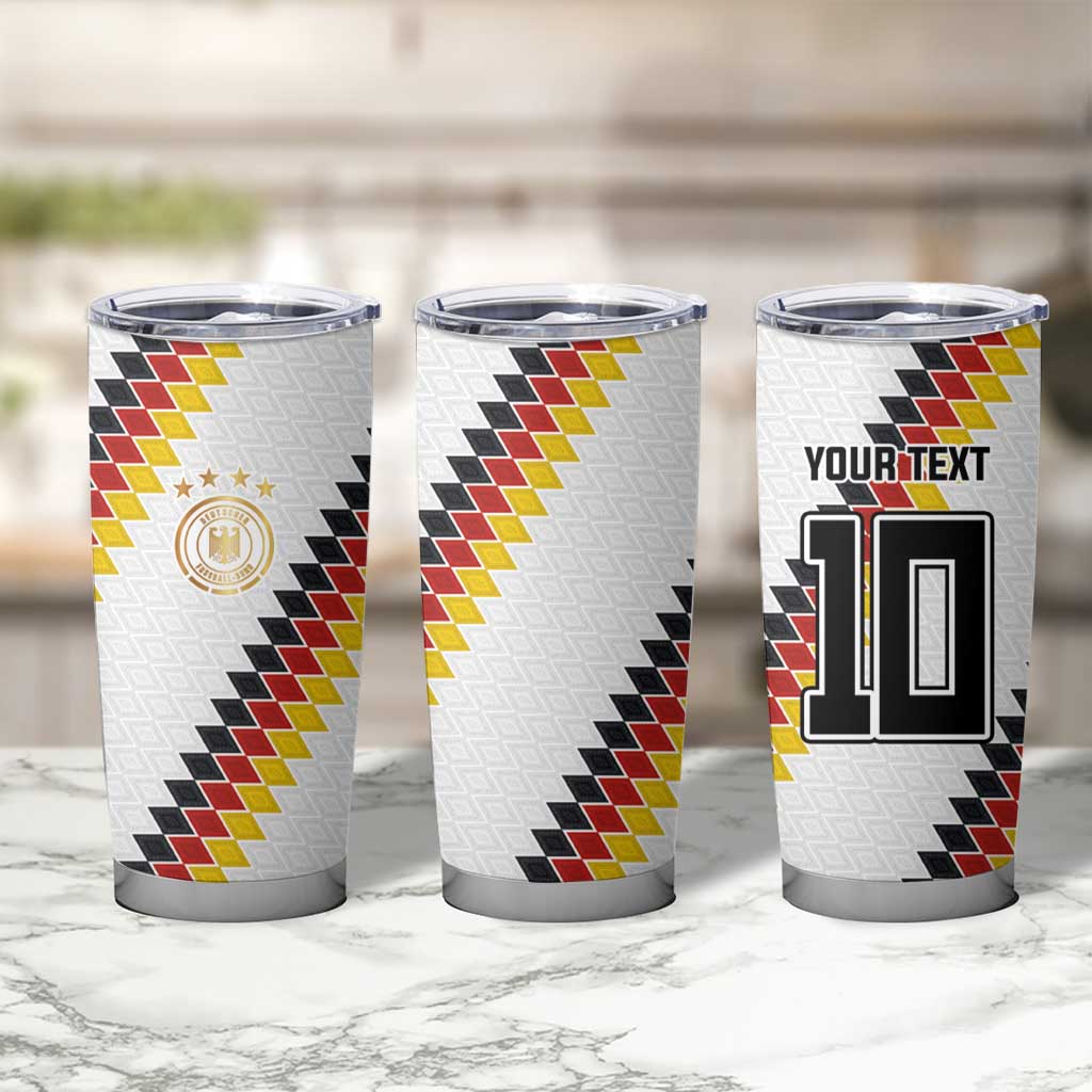 Custom Germany National Football Tumbler Cup Inspired German Flag and Bavarian Renaissance Motifs - Wonder Print Shop