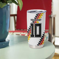 Custom Germany National Football Tumbler Cup Inspired German Flag and Bavarian Renaissance Motifs - Wonder Print Shop