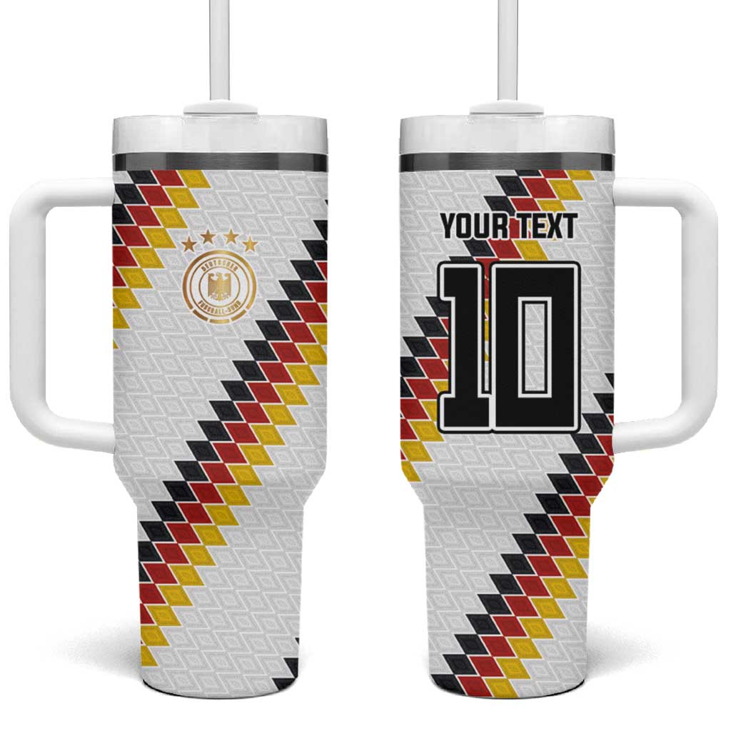 Custom Germany National Football Tumbler With Handle Inspired German Flag and Bavarian Renaissance Motifs - Wonder Print Shop