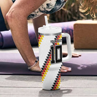 Custom Germany National Football Tumbler With Handle Inspired German Flag and Bavarian Renaissance Motifs - Wonder Print Shop