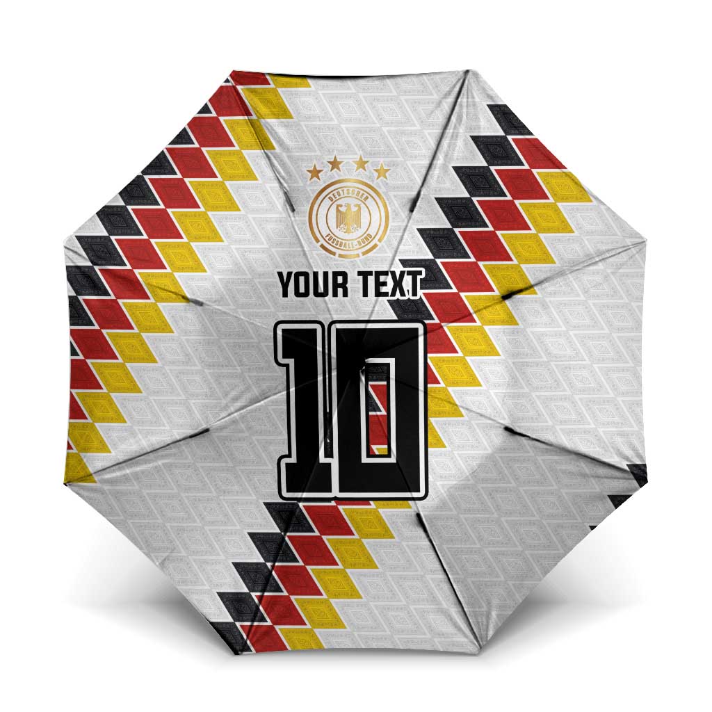 Custom Germany National Football Umbrella Inspired German Flag and Bavarian Renaissance Motifs - Wonder Print Shop