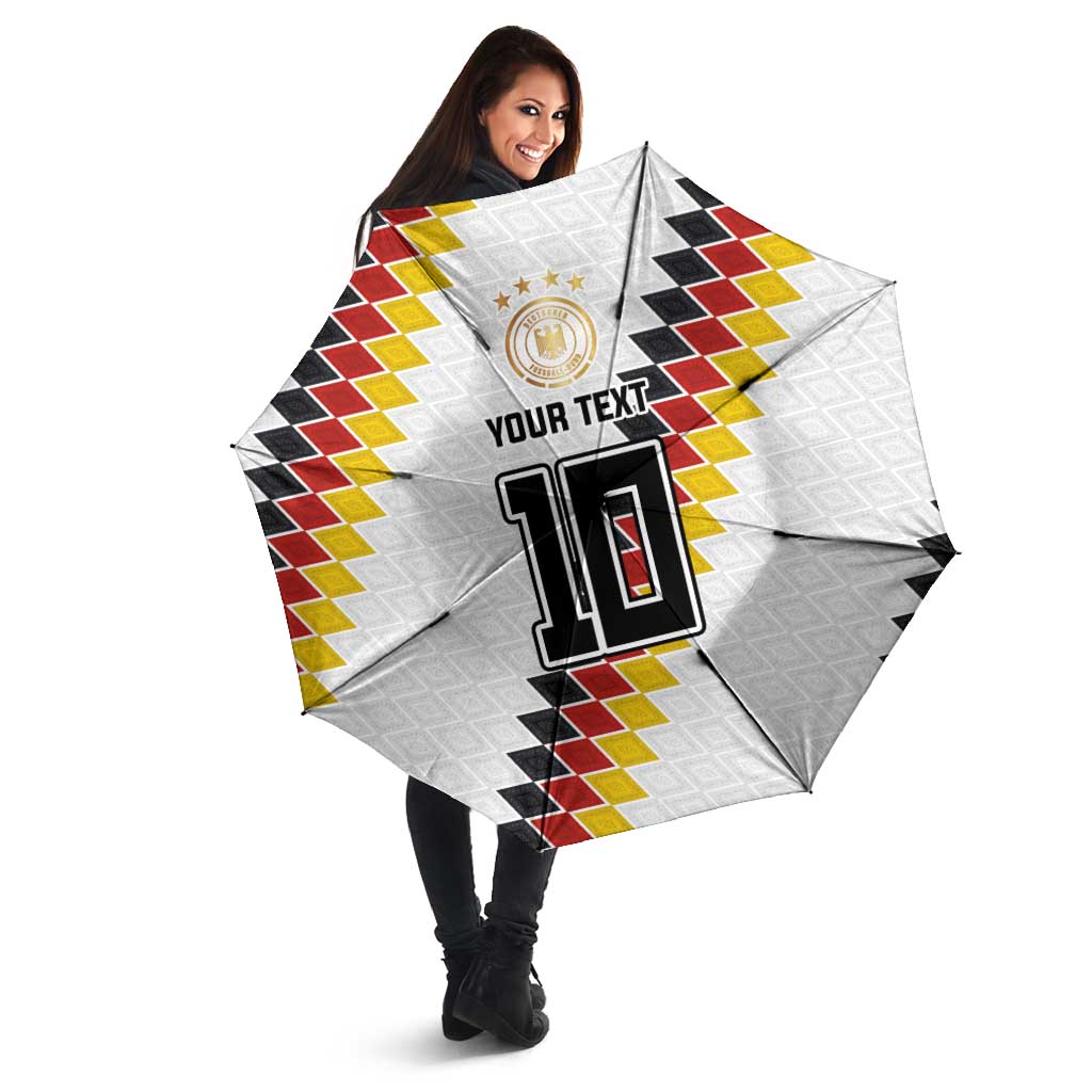 Custom Germany National Football Umbrella Inspired German Flag and Bavarian Renaissance Motifs - Wonder Print Shop