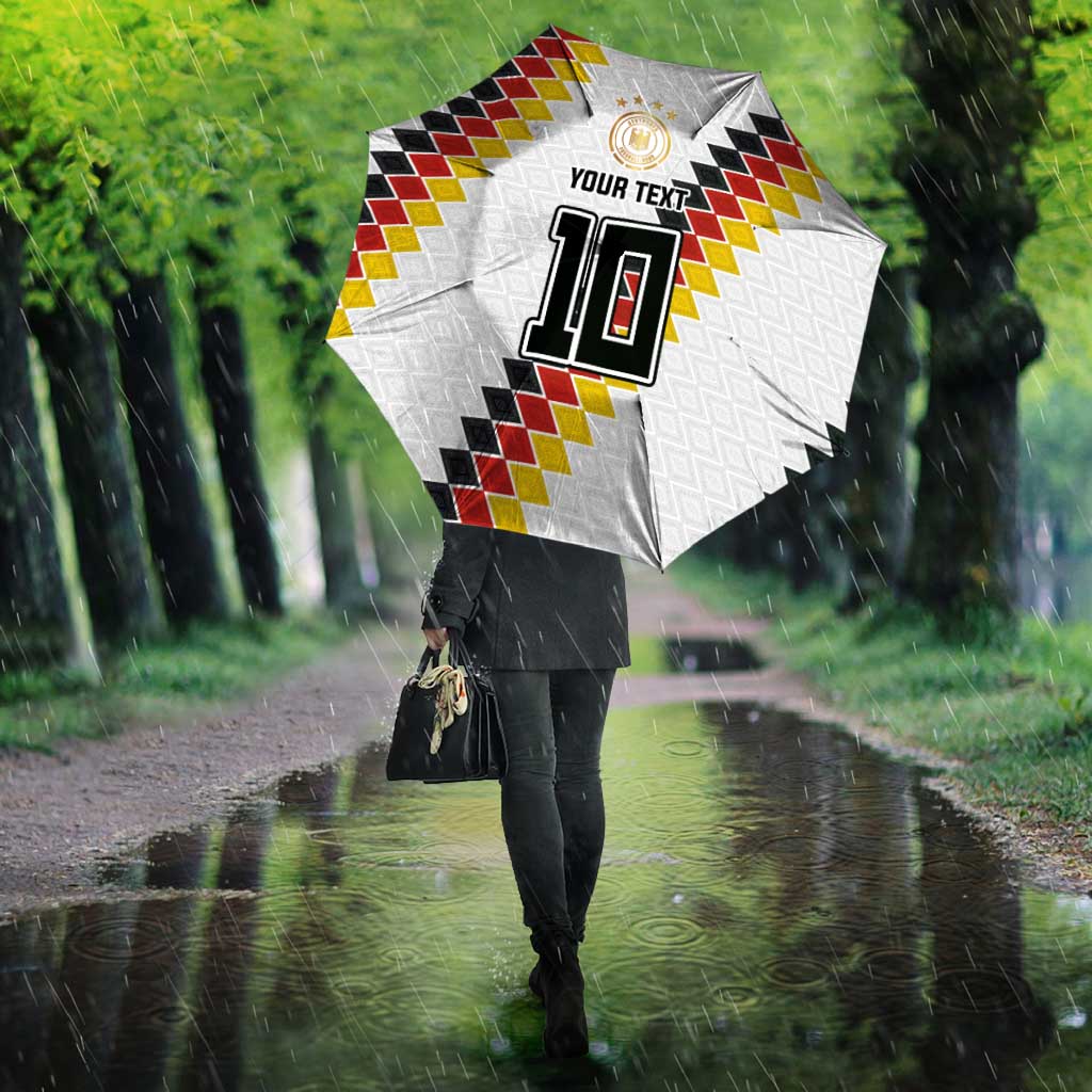 Custom Germany National Football Umbrella Inspired German Flag and Bavarian Renaissance Motifs - Wonder Print Shop