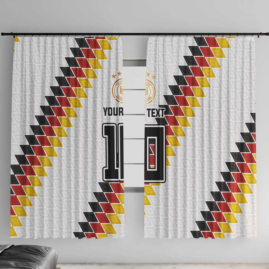 Custom Germany National Football Window Curtain Inspired German Flag and Bavarian Renaissance Motifs - Wonder Print Shop