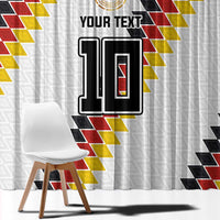 Custom Germany National Football Window Curtain Inspired German Flag and Bavarian Renaissance Motifs - Wonder Print Shop