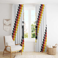 Custom Germany National Football Window Curtain Inspired German Flag and Bavarian Renaissance Motifs - Wonder Print Shop