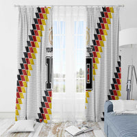 Custom Germany National Football Window Curtain Inspired German Flag and Bavarian Renaissance Motifs - Wonder Print Shop
