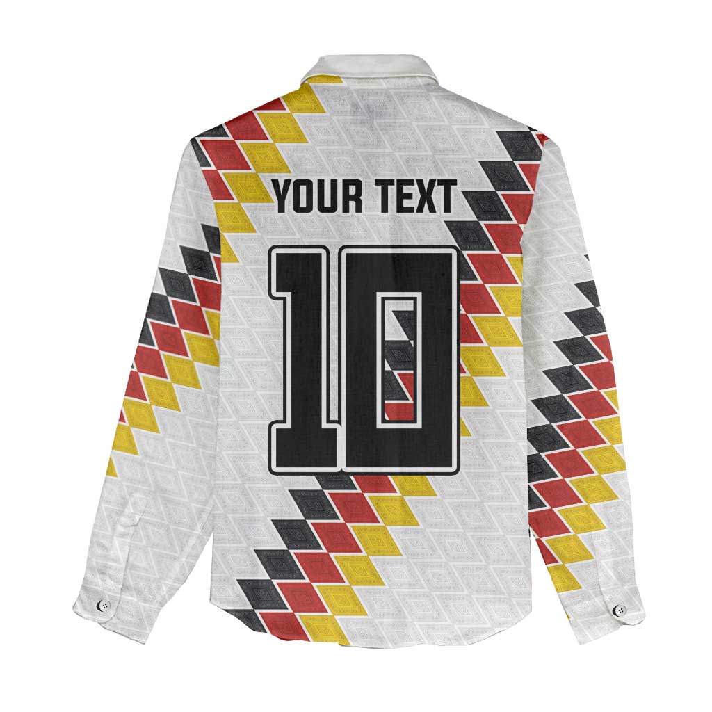 Custom Germany National Football Women Casual Shirt Inspired German Flag and Bavarian Renaissance Motifs - Wonder Print Shop